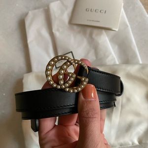 Gucci Marmont Pearl Belt